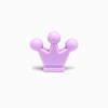 Contas de Silicone Coroa 38x28mm LAVANDA