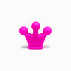 Contas de Silicone Coroa 38x28mm ROSA CHOQUE