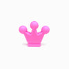 Contas de Silicone Coroa 38x28mm ROSA FORTE