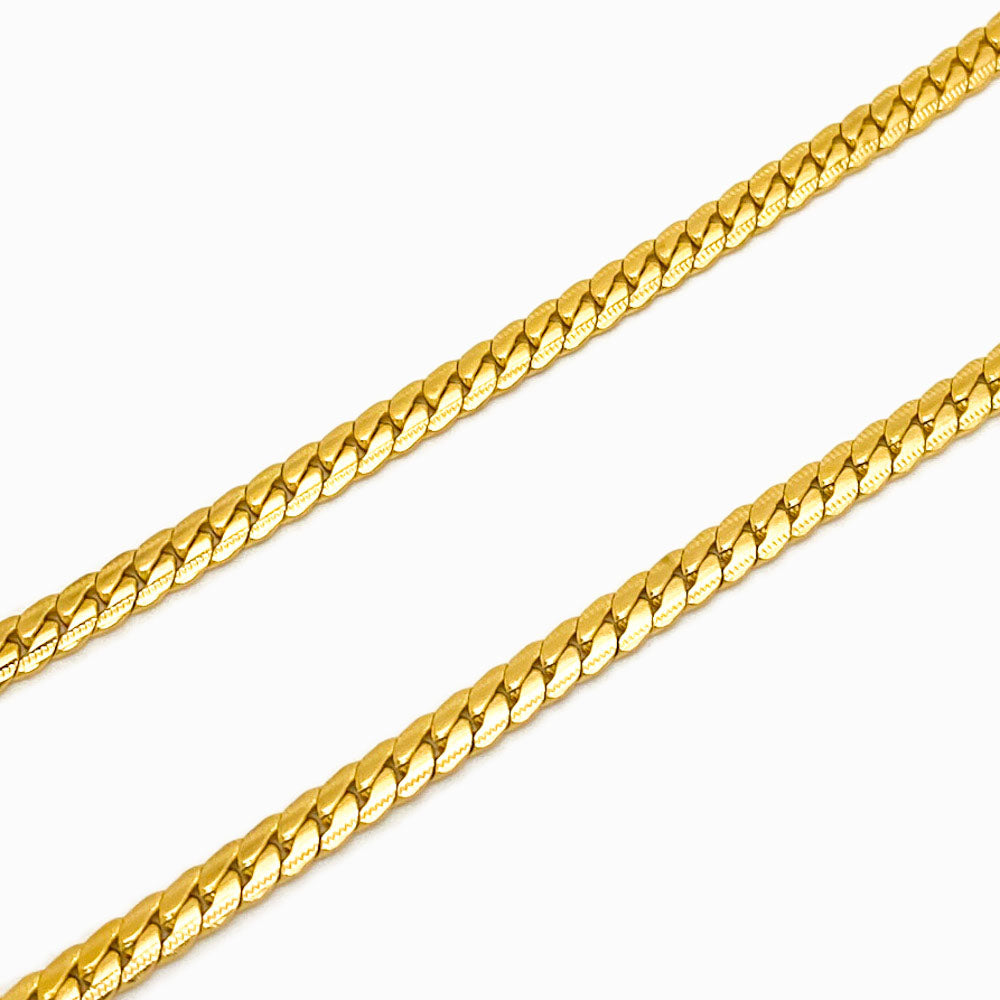 Corrente Elo Achatado com Acabamento 4mm AC1036 - Aço Inox