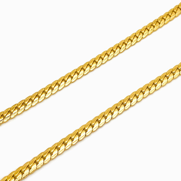 Corrente Elo Achatado com Acabamento 4mm AC1036 - Aço Inox