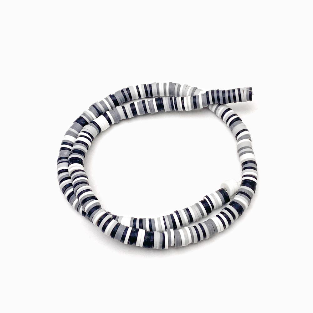 Fiada Discos de Fimo/Borracha Sortidos 6mm