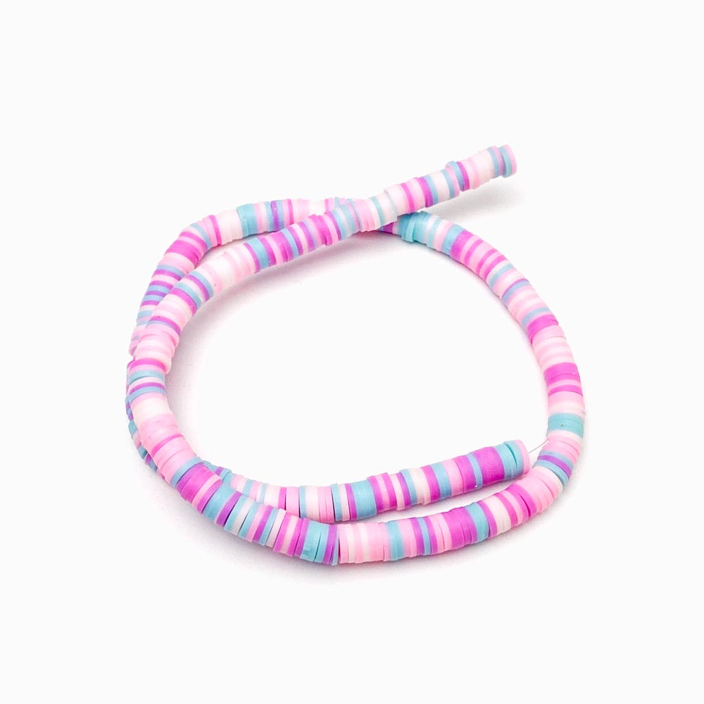 Fiada Discos de Fimo/Borracha Sortidos 6mm