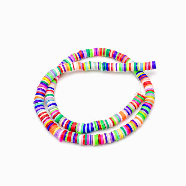 Fiada Discos de Fimo/Borracha Sortidos 6mm