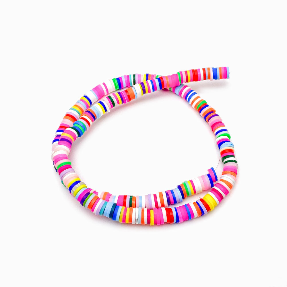 Fiada Discos de Fimo/Borracha Sortidos 6mm