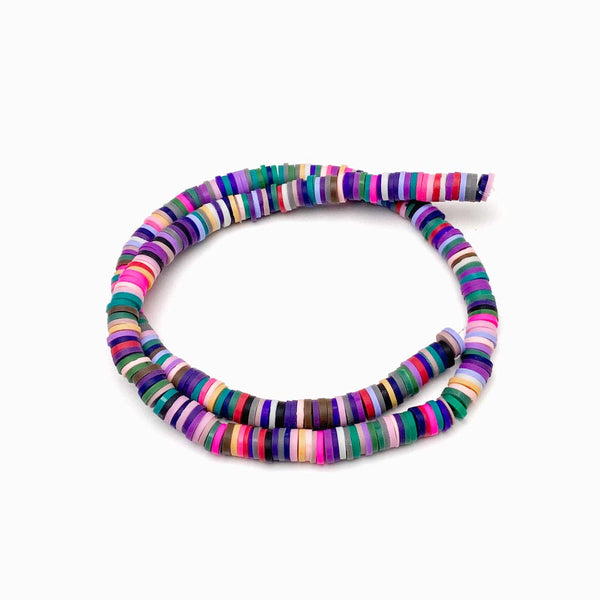 Fiada Discos de Fimo/Borracha Sortidos 6mm