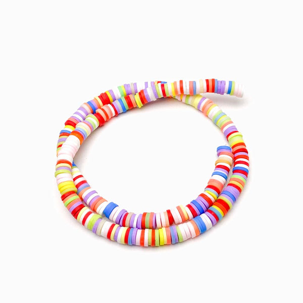 Fiada Discos de Fimo/Borracha Sortidos 6mm