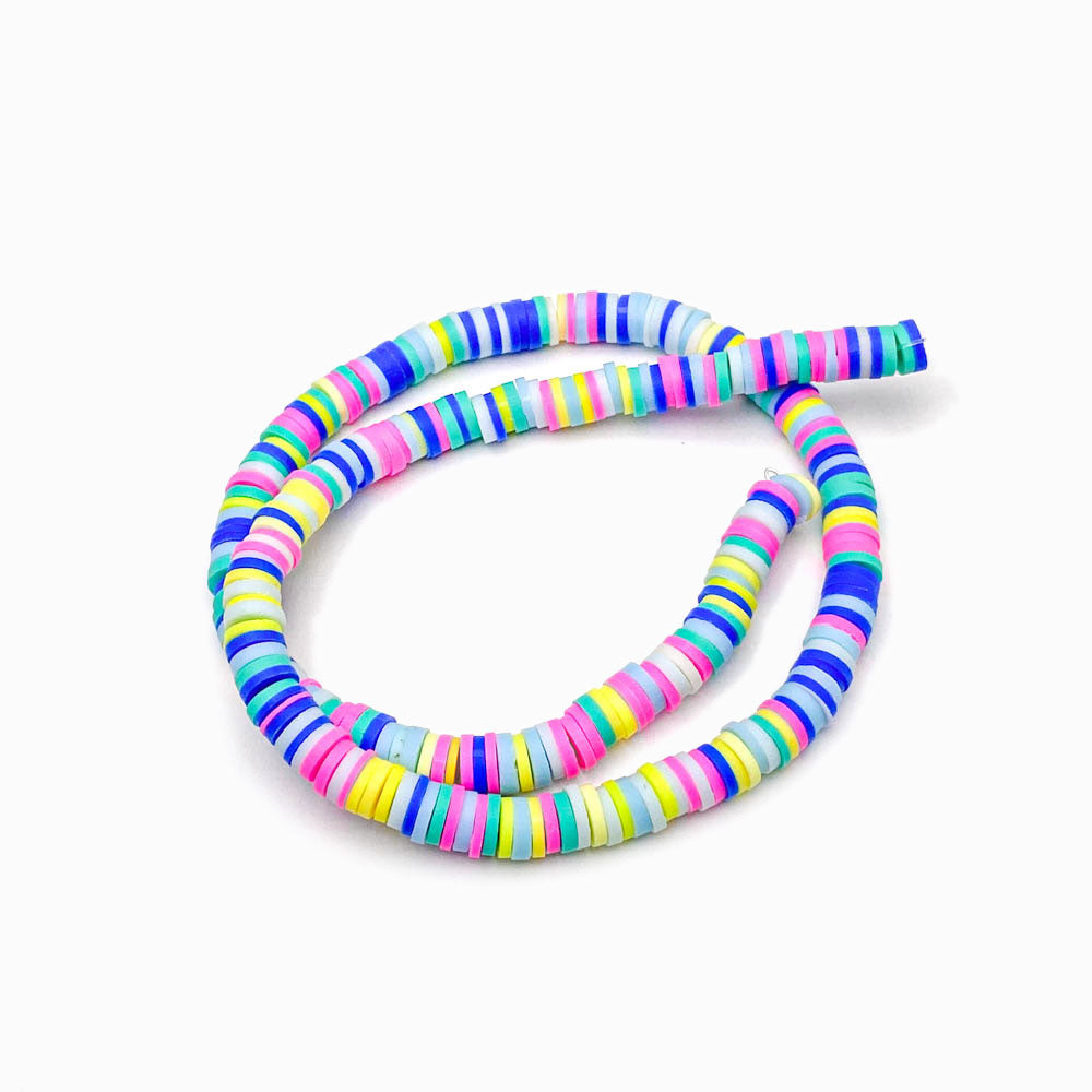 Fiada Discos de Fimo/Borracha Sortidos 6mm