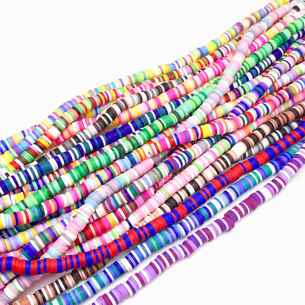 Fiada Discos de Fimo/Borracha Sortidos 6mm