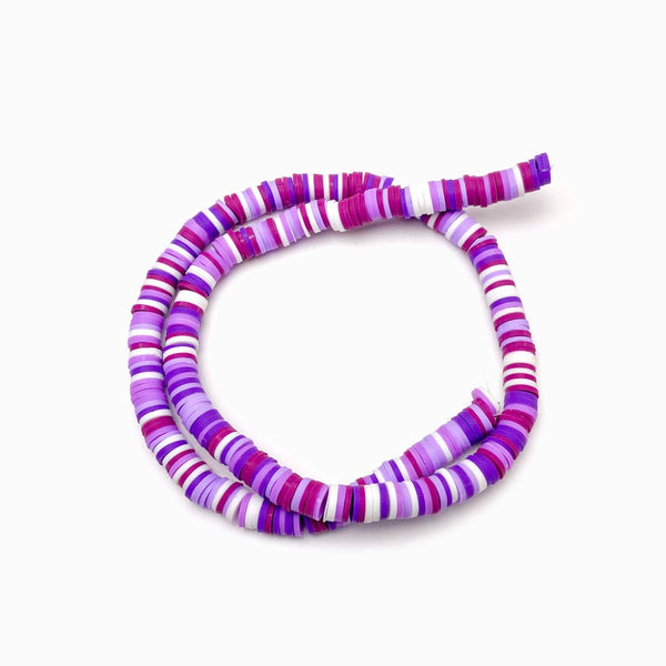 Fiada Discos de Fimo/Borracha Sortidos 6mm