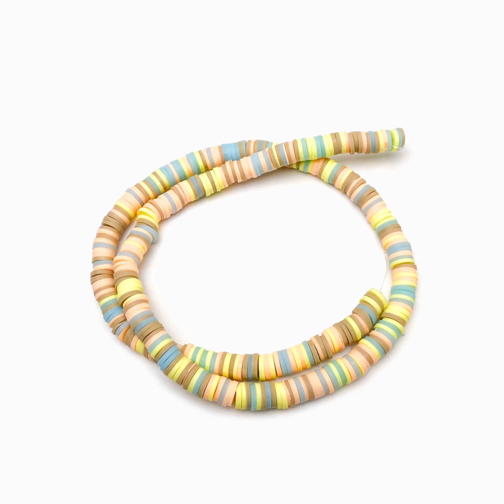 Fiada Discos de Fimo/Borracha Sortidos 6mm