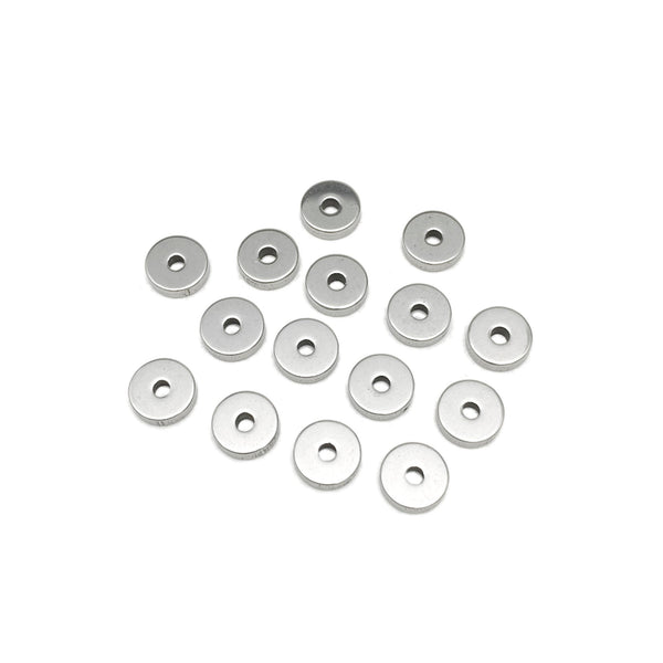 Pack 15 Disco Aço Inox Dourado 7mm