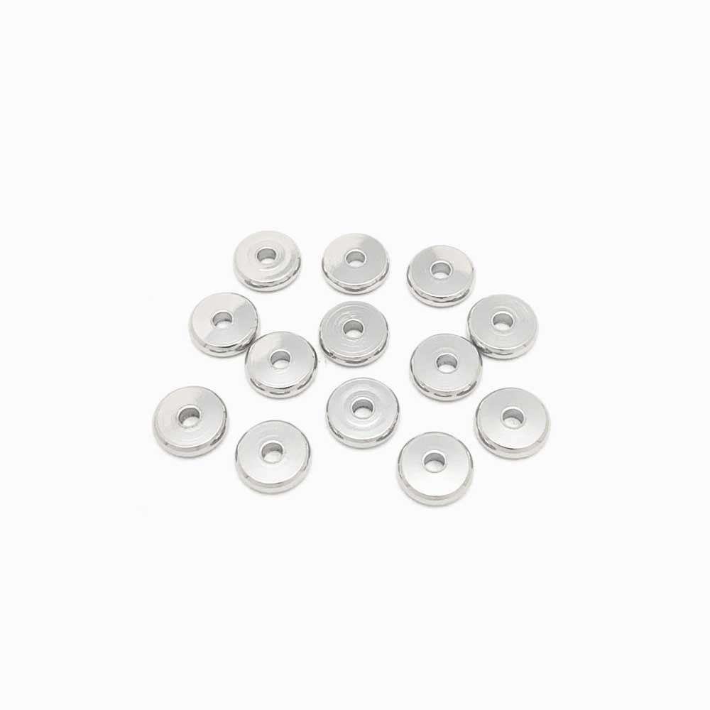 Pack 20 Disco em Aço Inox Prateado 8mm