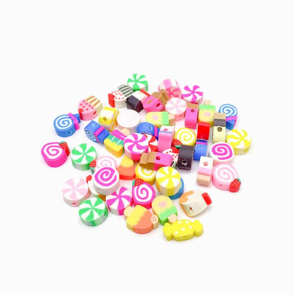 entremeio de borracha em forma de doces