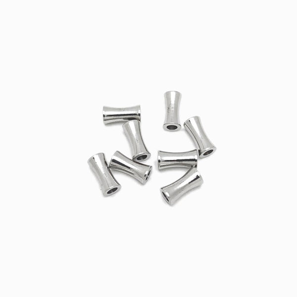 Pack 8 Espaçador Túnel 8x4mm - Aço Inox Prateado