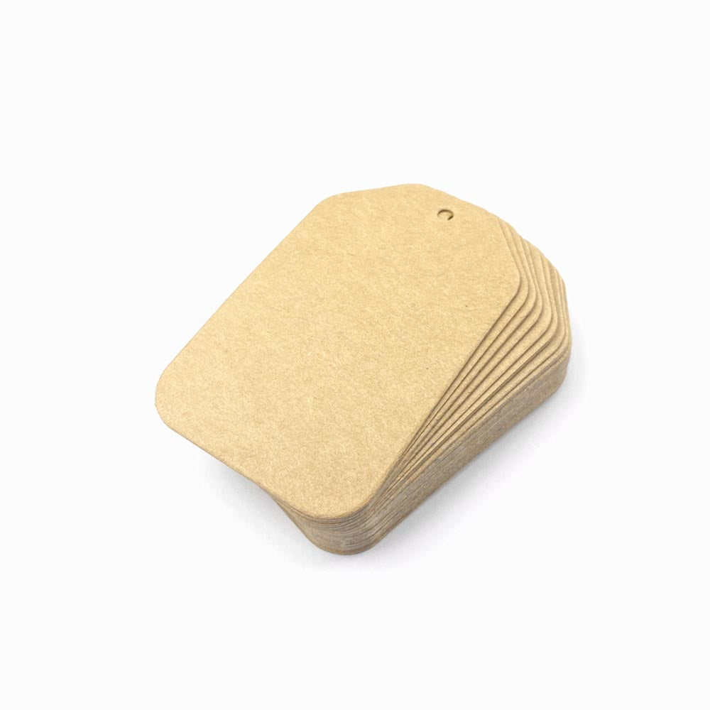 Pack 50 Etiqueta Kraft 80x50mm