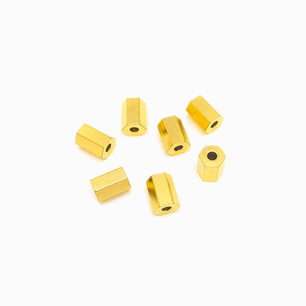 Espaçador Hexagonal 8x5.5mm - Aço Inox Dourado