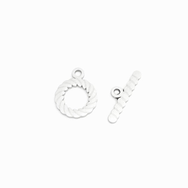 Fecho T 15x19mm - Aço Inox Prateado