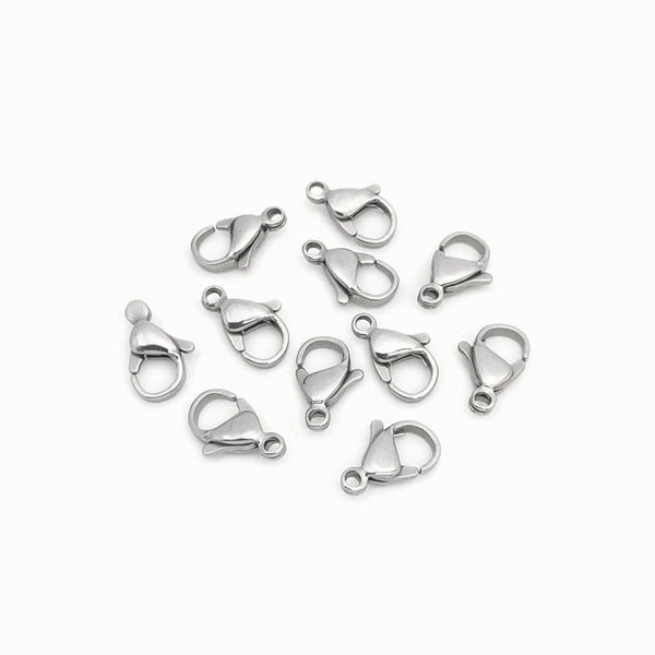 Fecho Camarão Aço Inox Prateado