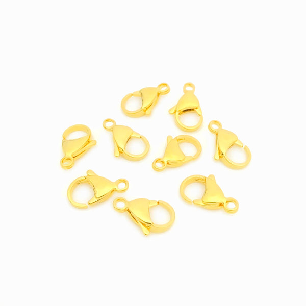 Fecho Camarão Aço Inox Dourado