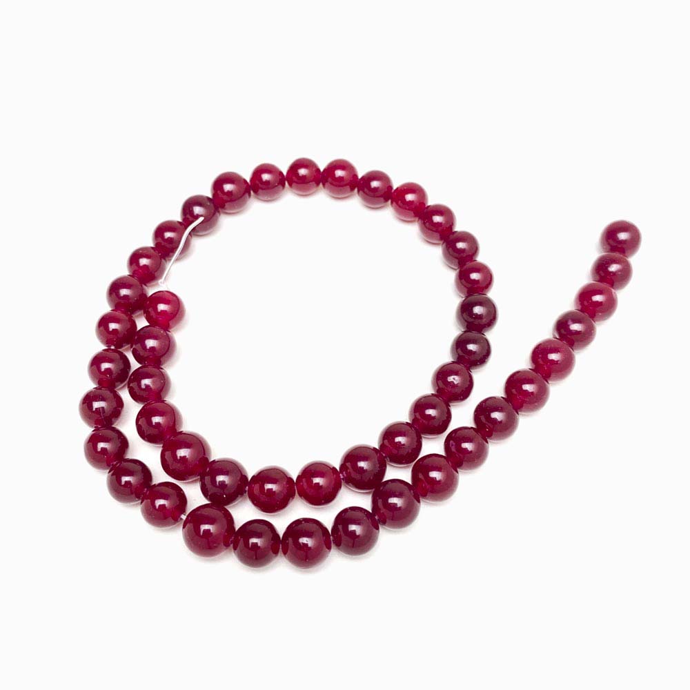 Fiada contas pedra ágata vermelho