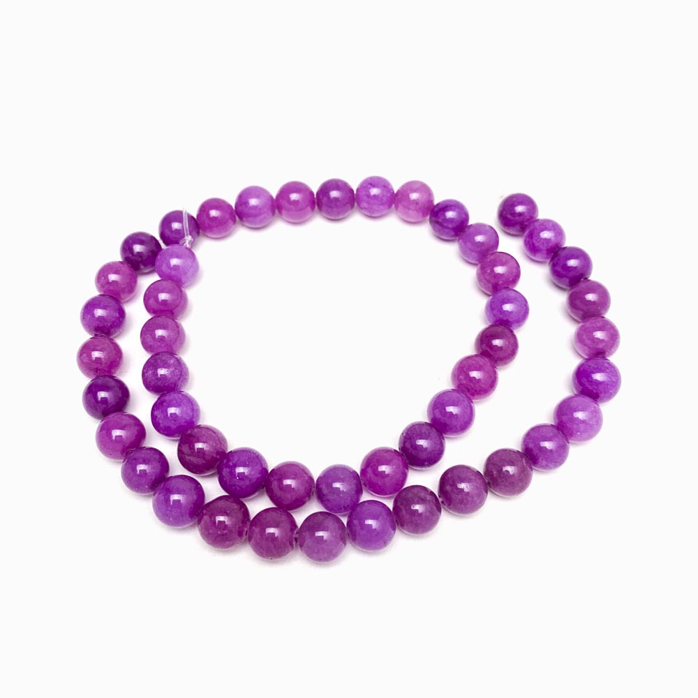 Fiada contas pedra ágata roxo