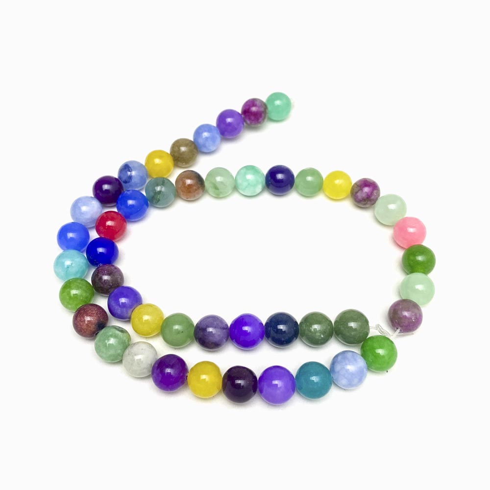 Fiada contas pedra ágata sortida