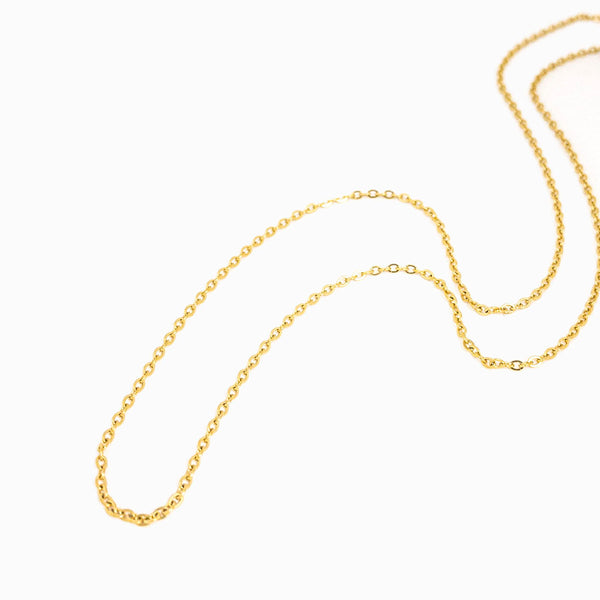 FIO ELO OVAL AÇO INOX DOURADO