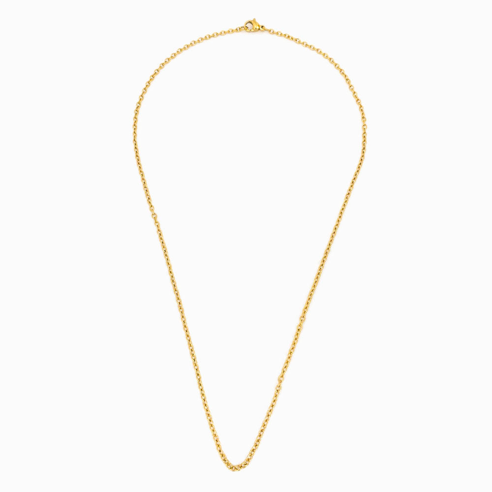 FIO ELO OVAL AÇO INOX DOURADO