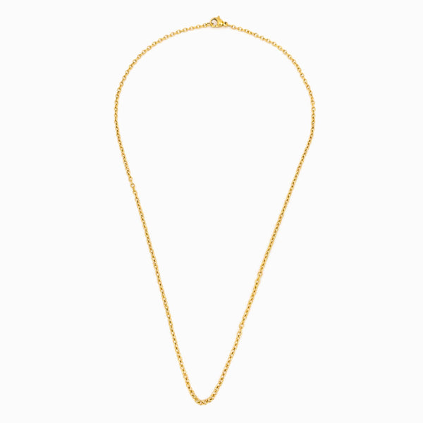 FIO ELO OVAL AÇO INOX DOURADO