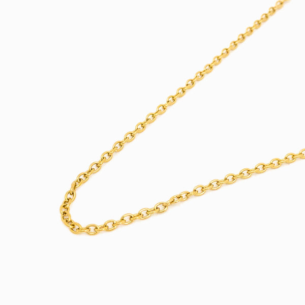 FIO ELO OVAL AÇO INOX DOURADO