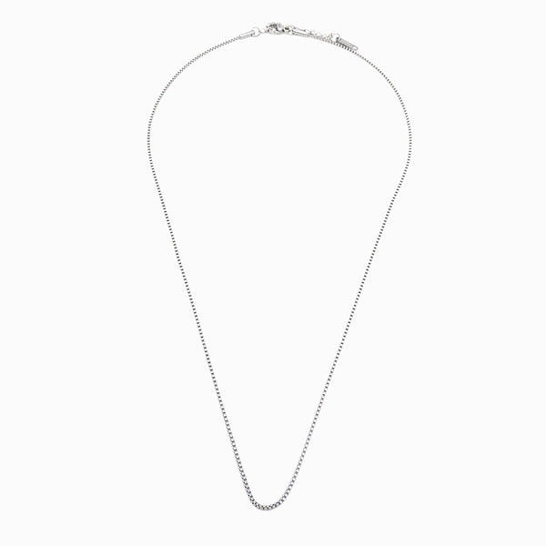 Fio elo quadrado em aço inox prateado