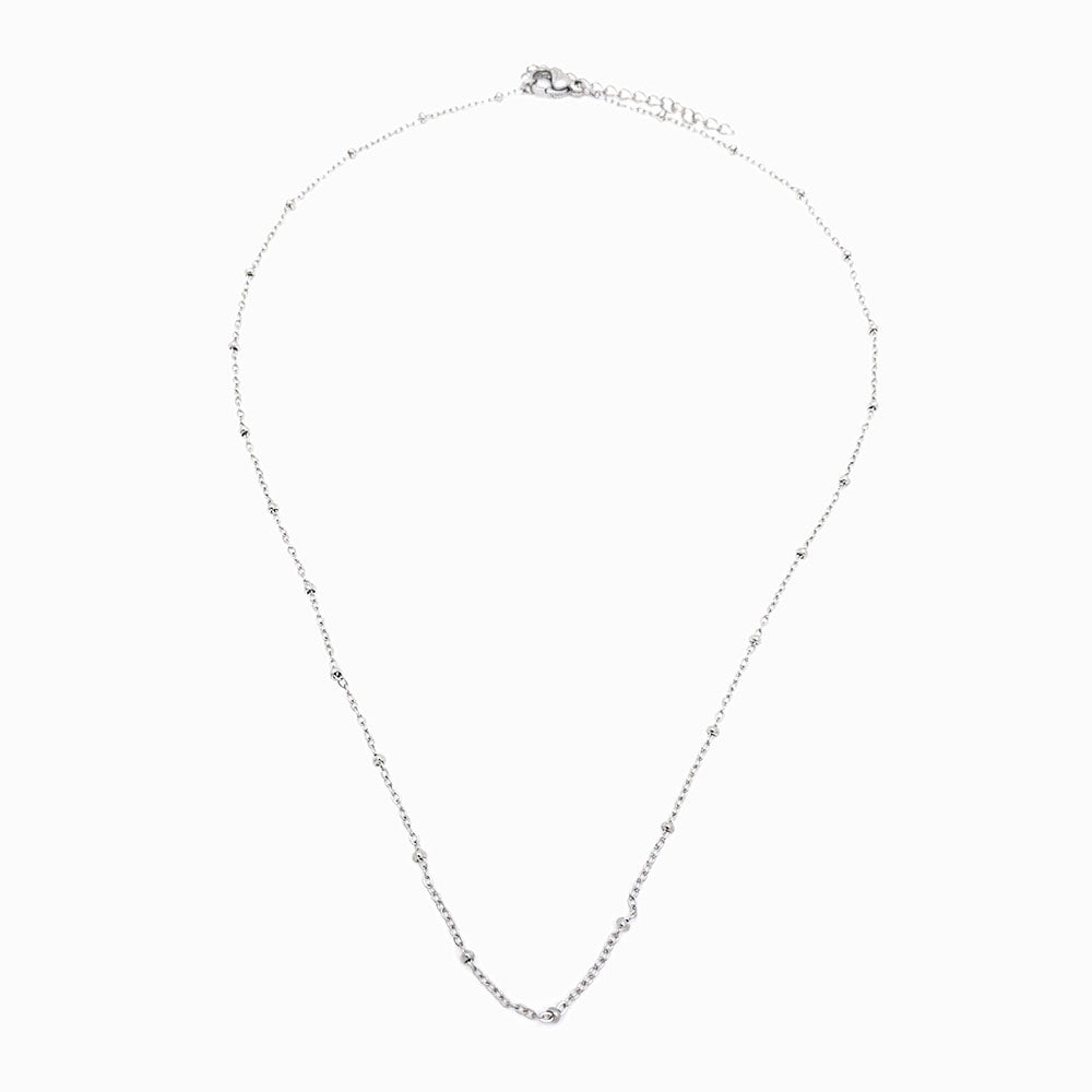 Fio bolinha em aço inox prateado