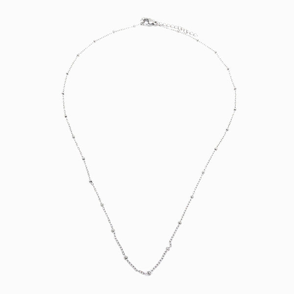 Fio bolinha em aço inox prateado