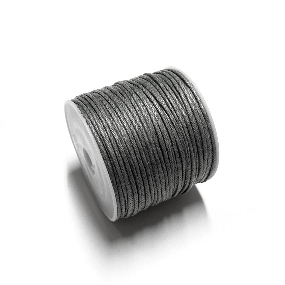Fio de algodão encerado 1mm cinza escuro