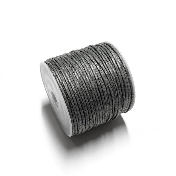 Fio de algodão encerado 1mm cinza escuro