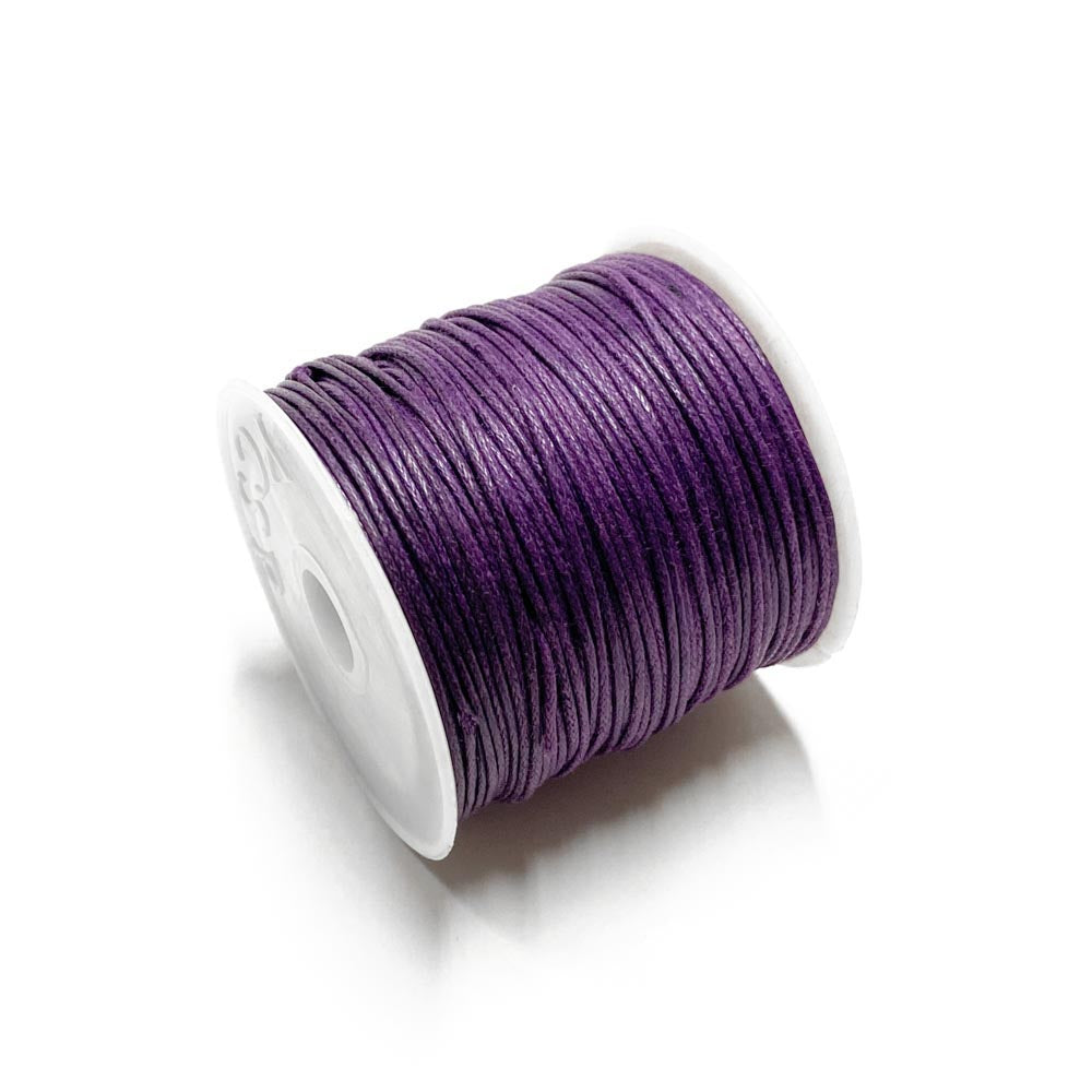 Fio de algodão encerado 1mm roxo profundo