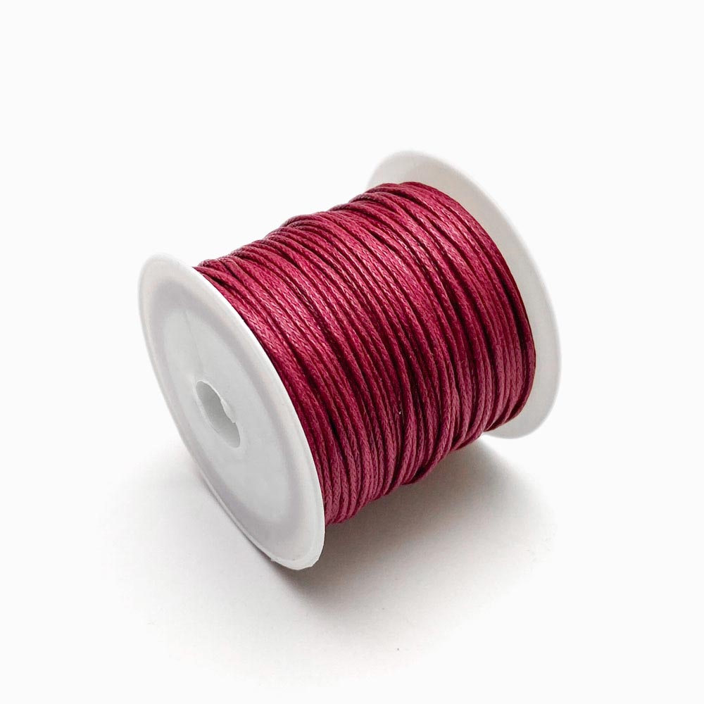 Fio de algodão encerado 1mm bordô