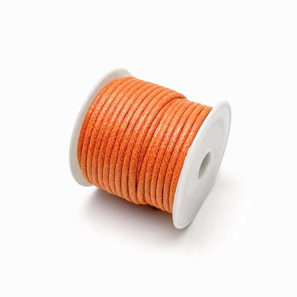 Fio de algodão encerado 2mm laranja