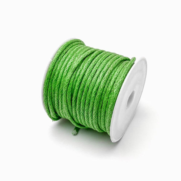 Fio de algodão encerado 2mm verde