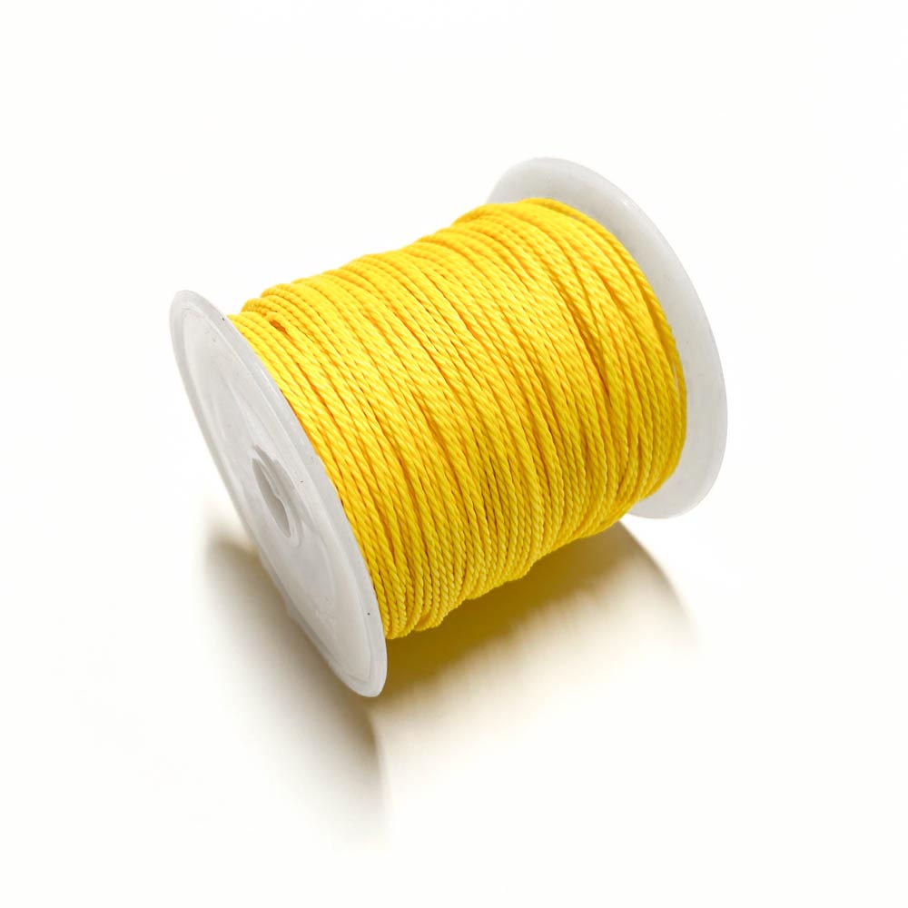 Fio Torcido Encerado 1mm amarelo