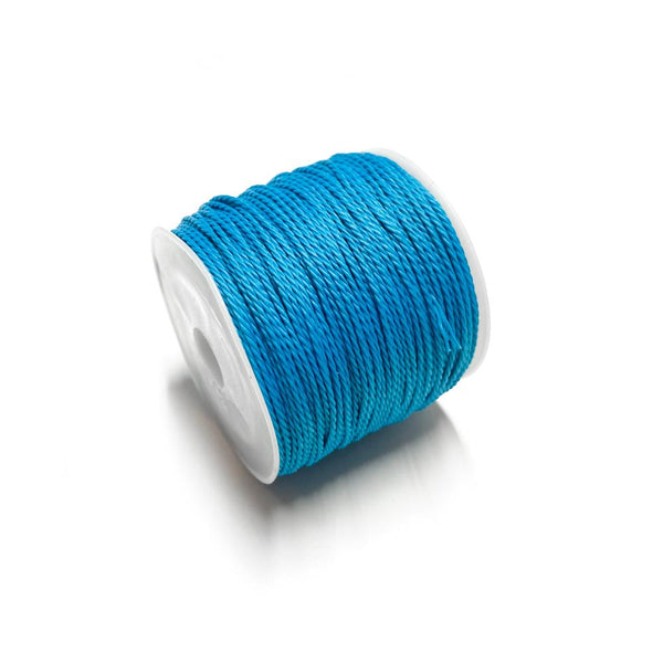 Fio Torcido Encerado 1mm azul celeste