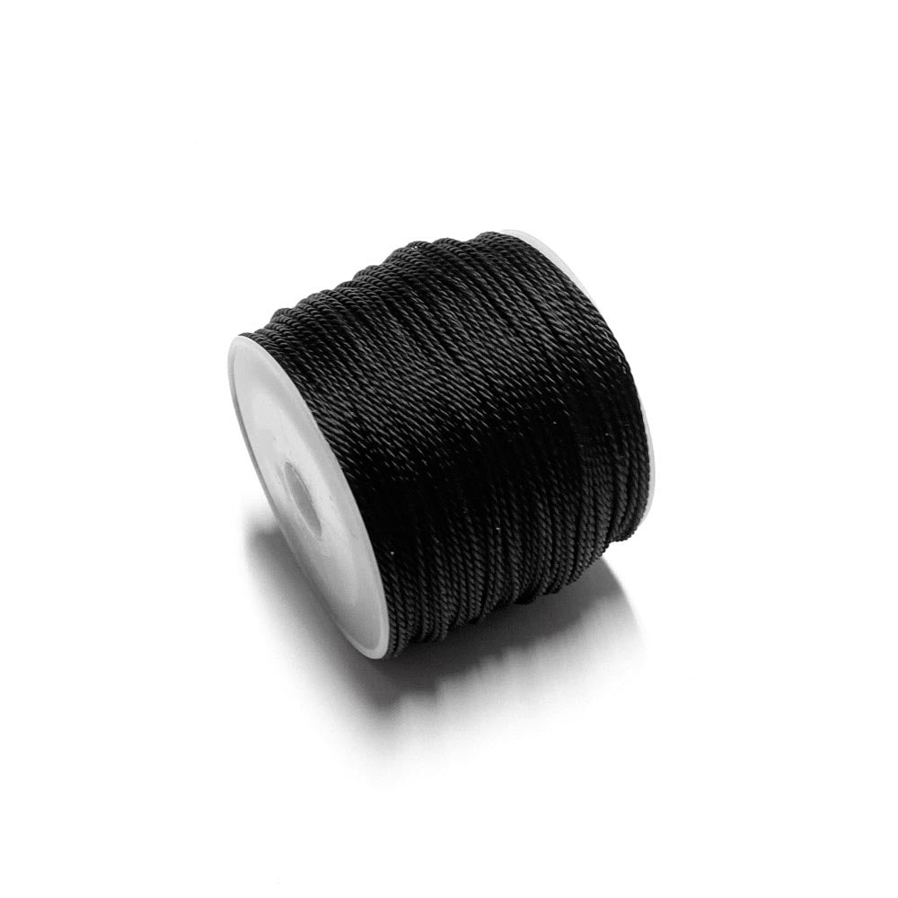 Fio Torcido Encerado 1mm preto