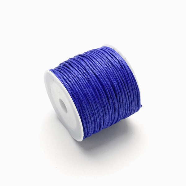 Fio de algodão encerado 1mm azulão