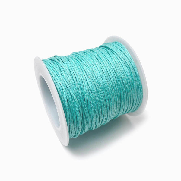 Fio de algodão encerado 1mm azul celeste