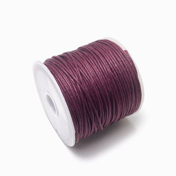Fio de algodão encerado 1mm bordô escuro