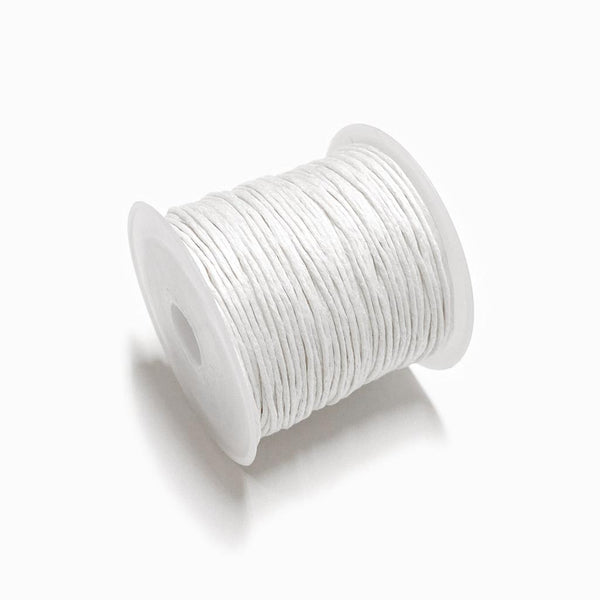 Fio de algodão encerado 1mm branco