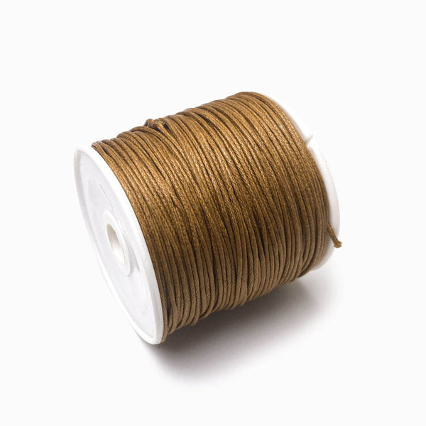 Fio de algodão encerado 1mm castanho