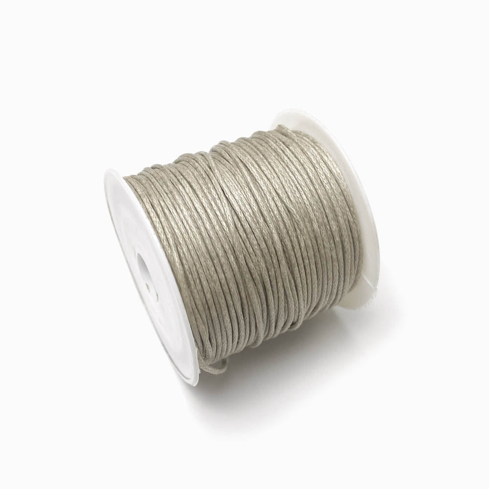 Fio de algodão encerado 1mm cinza claro