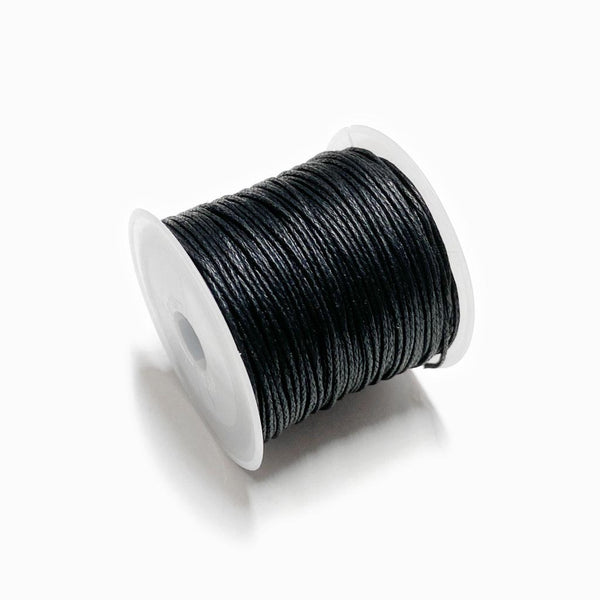 Fio de algodão encerado 1mm preto